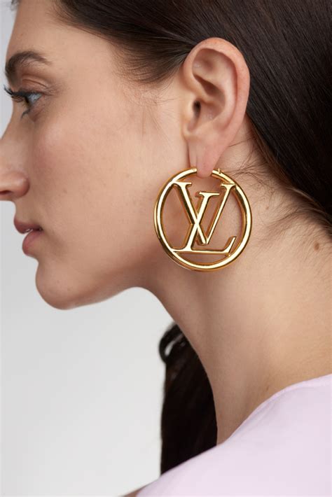 louis vuitton big hoops|louis vuitton hoop earrings price.